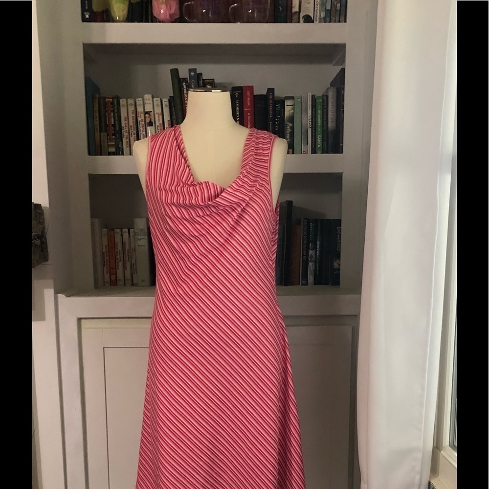 Freedom Trail Pink Striped Sleeveless Dress